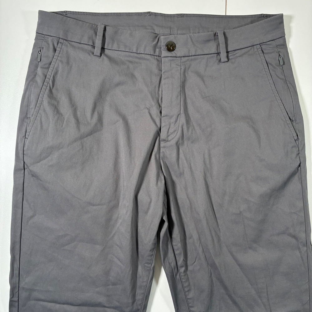 Birddogs Pants 34x31 Gray Chino Performance Stretch Golf Unlined